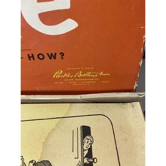 Vintage 1956 Parker Brothers CLUE Board Game Original Box - Picture 6 of 12